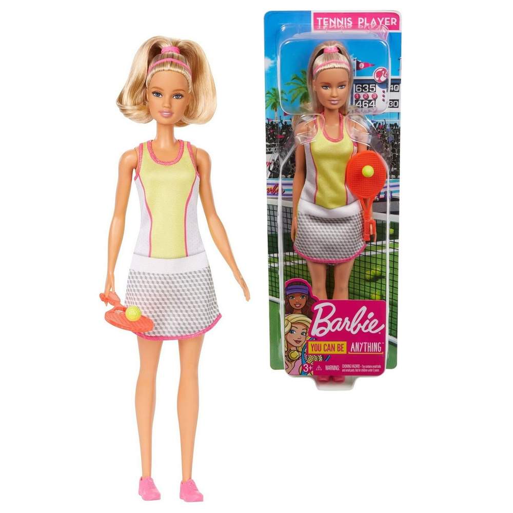 Кукла Barbie GJL65 Кем быть? Теннисистка #1
