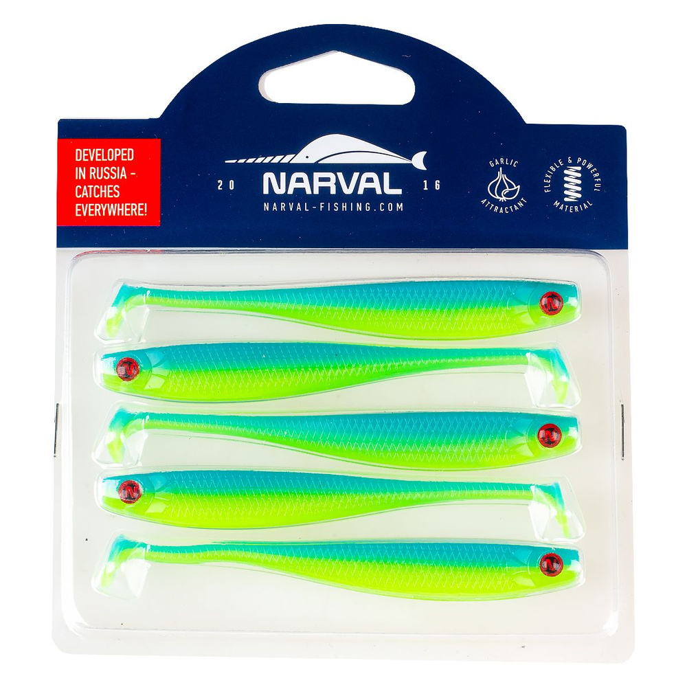 Мягкие приманки Narval Fishing Skinny 10cm #016-Blue Mint #1