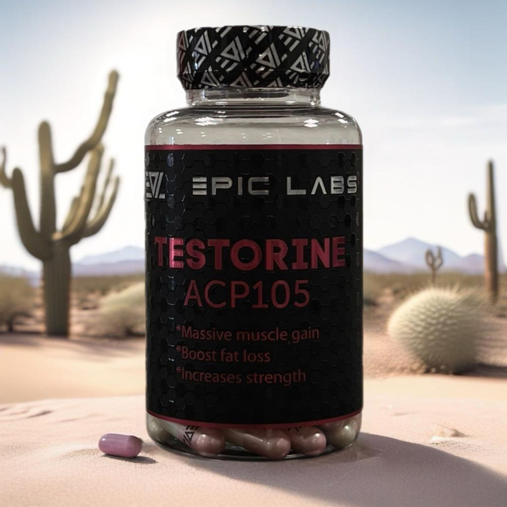Анаболический комплекс Epic Labs Testorine(ACP-105) 60 капсул, набор мышечной массы, спортивное питание #1