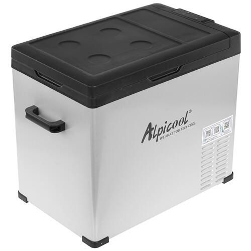 Холодильник автомобильный ALPICOOL C50 белый без адаптера 220в, 50 л, 80 Вт, внутреннее освещение, дисплей #1