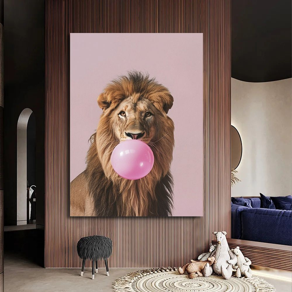 Картина со львом, 40х60 см. #1