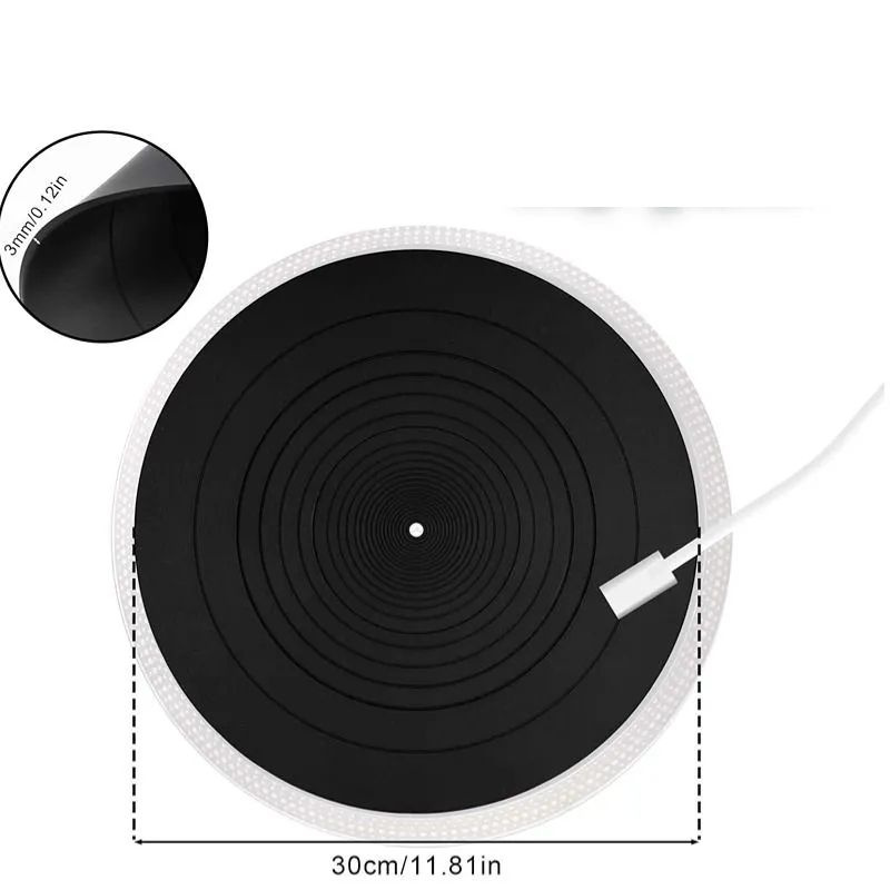 Коврик для подноса 12-дюймовой вертушки / силиконовый коврик для подноса / для всех виниловых проигрывателей #1