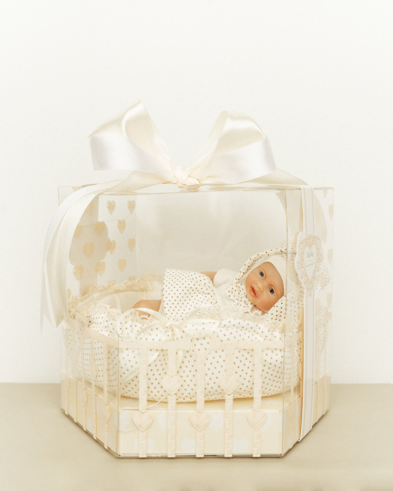Кукла из силикона (в платье, 19 см) коллекция "Magic baby" #1