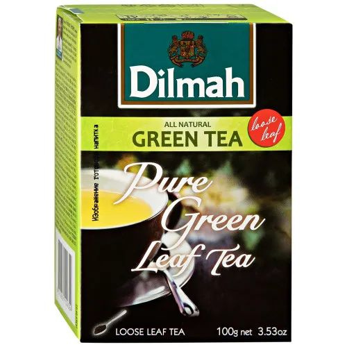 Чай Dilmah зеленый цейлонский листовой, 100 гр. #1