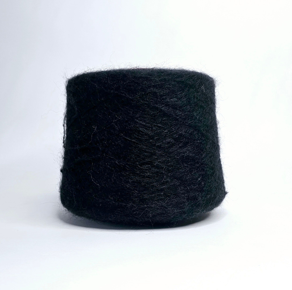 Пряжа для вязания Filcom art Aurora, кид мохер 70% шелк 30%, 850 м в 100 гр (черный) 100 гр  #1