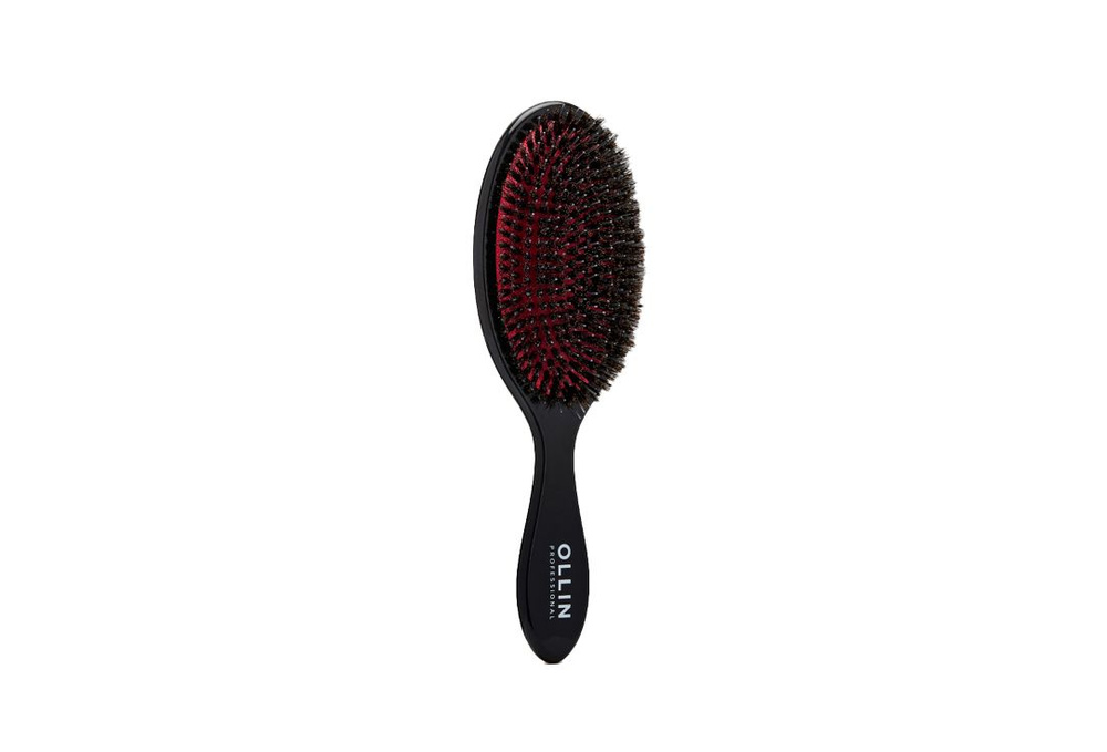 Щётка массажная с комбинированной щетиной для волос Ollin Professional Elegant massage brush mixed bristles, #1