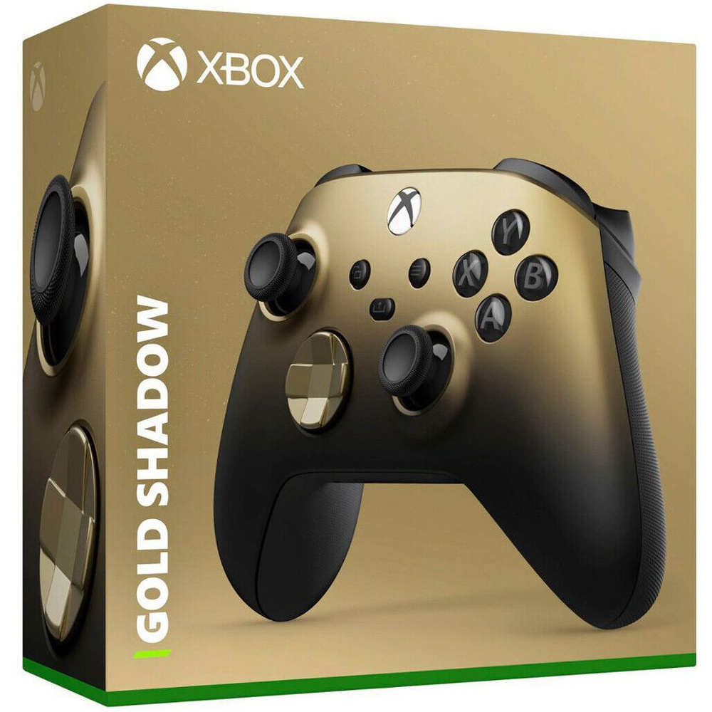 Xbox Геймпад Gold Shadow, Bluetooth, золотой #1