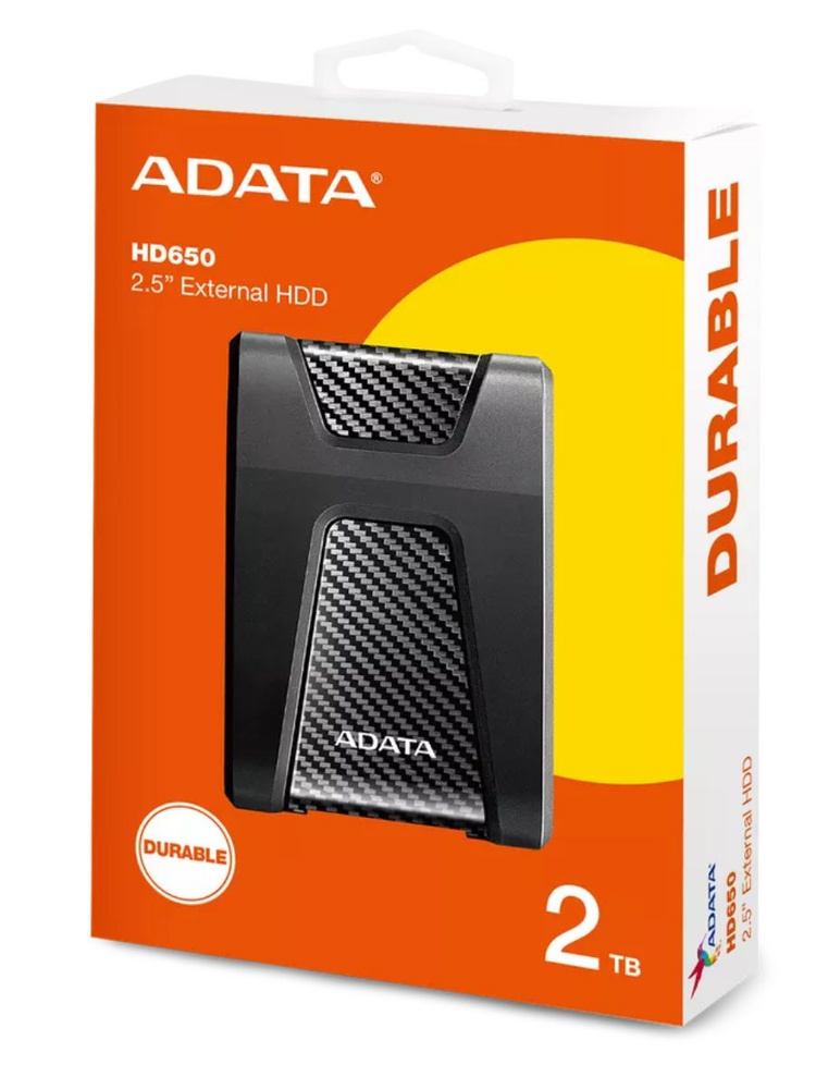 ADATA 2 ТБ Внешний жесткий диск (AHD6502TU31-CBK), черный #1