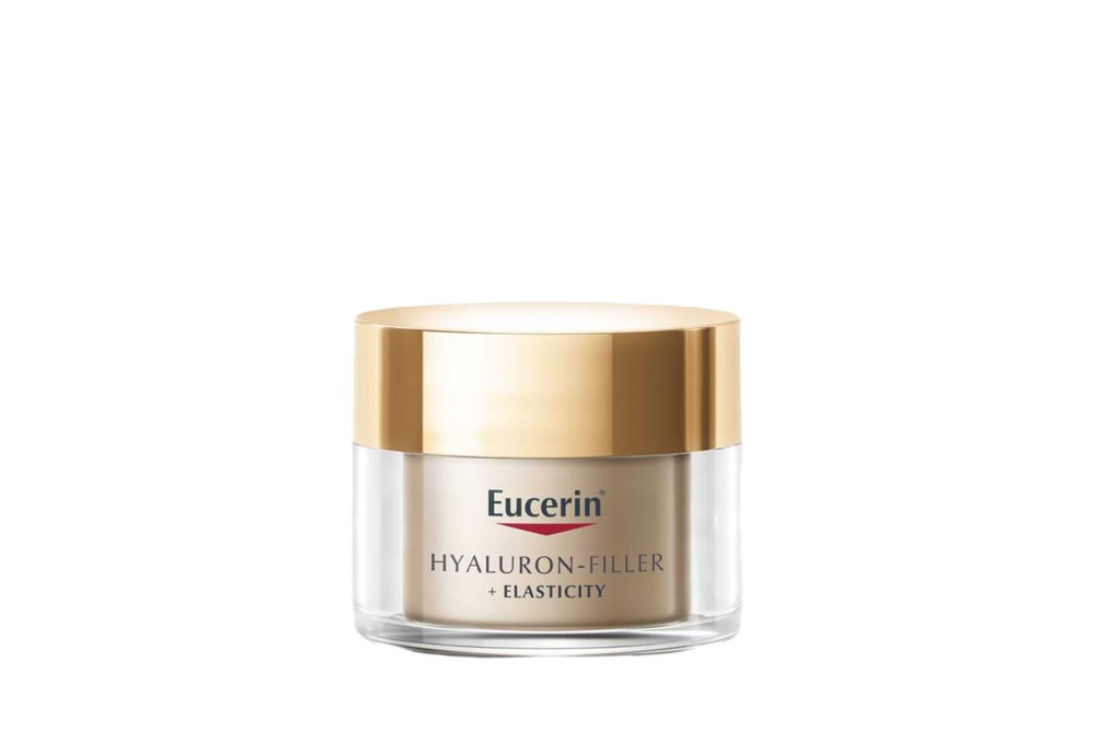 Антивозрастной ночной крем для лица против пигментации EUCERIN Hyaluron-Filler and Elasticity  #1