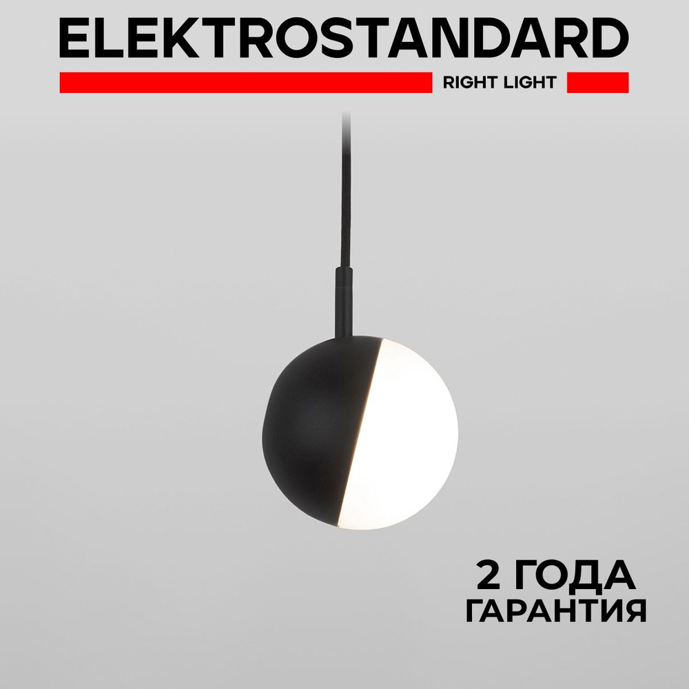 Подвесной светильник на 1 лампу в современном стиле Elektrostandard Grollo 50120/1 черный  #1