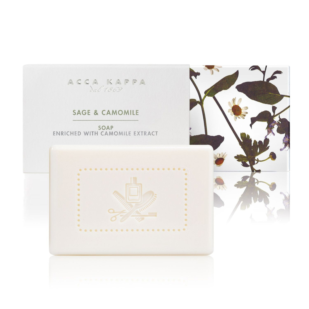 Мыло туалетное твердое Шалфей и Ромашка Acca Kappa Sage & Camomile Soap 150g  #1