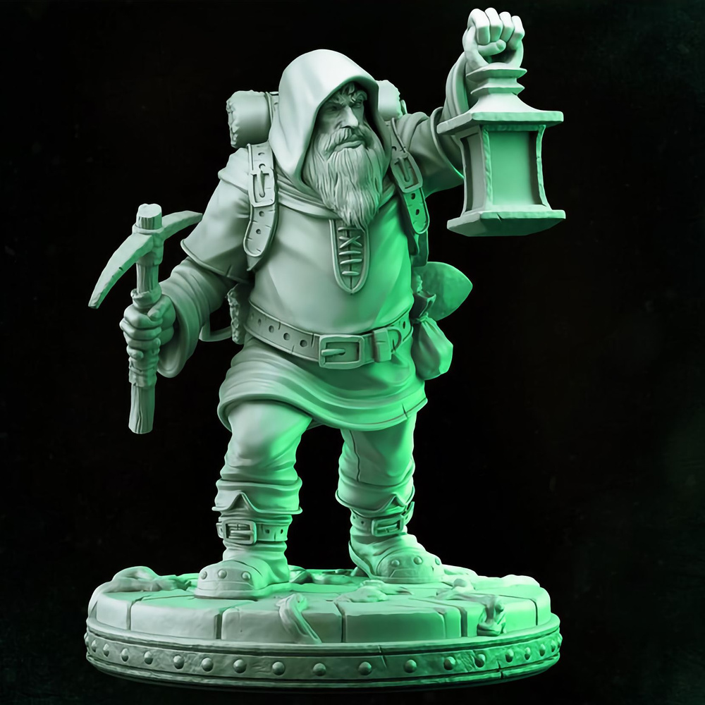 Игровая миниатюра Рудокоп The Prospector - Primal Collection 32mm (Primal Collection, DND, фигурка)  #1