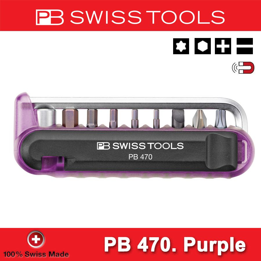 PB SWISS 11 в 1 набор бит и ключи шестигранные, для велосипеда PB 470.Purple  #1