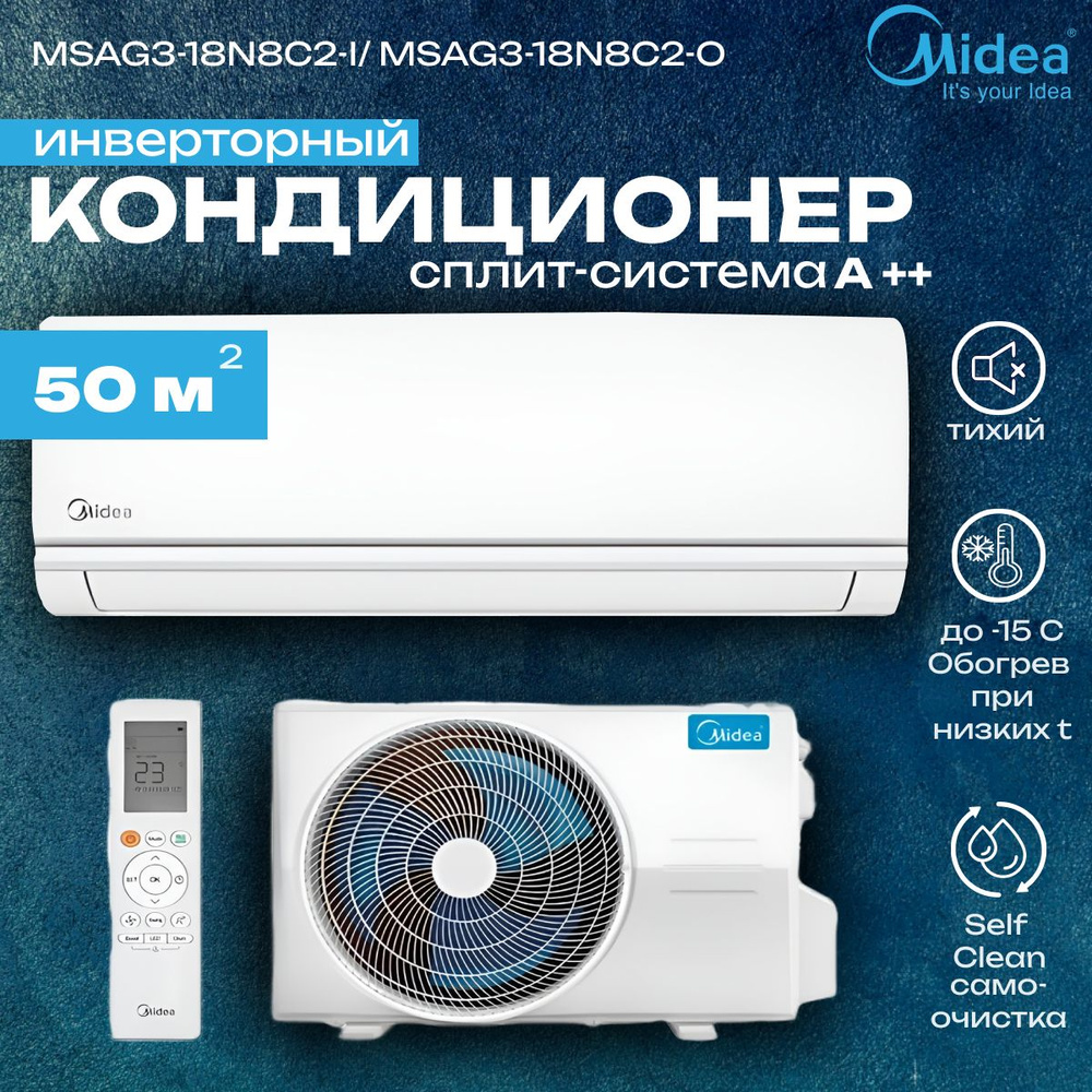 Инверторная сплит-система Midea MSAG3-18N8C2-I/ MSAG3-18N8C2-O #1