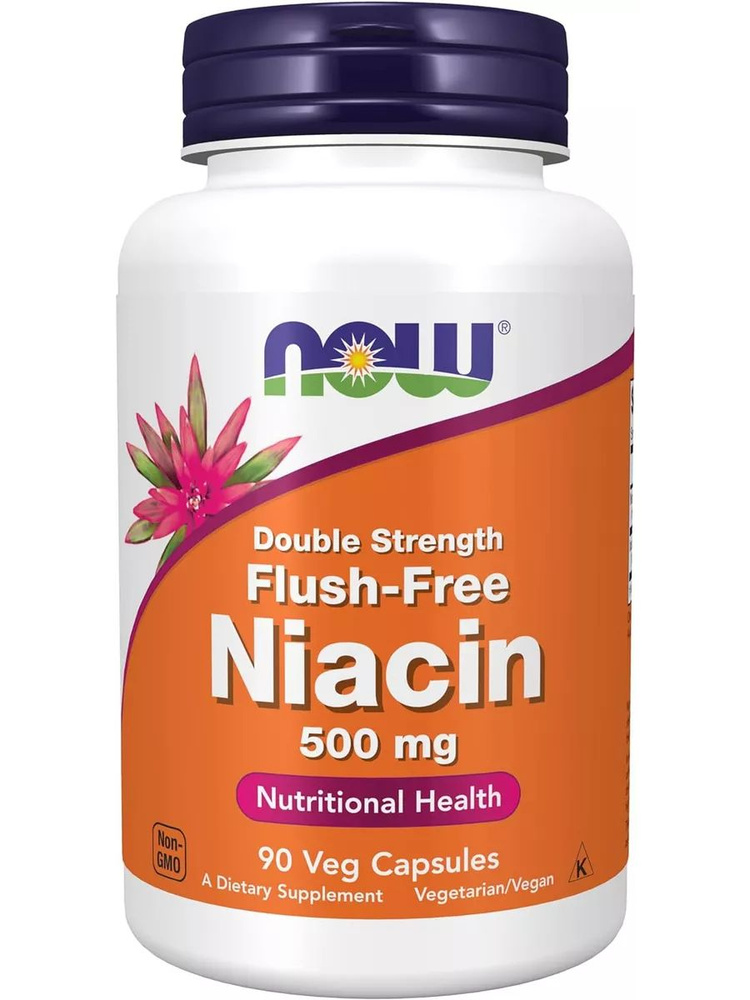 Flush Free Niacin, Ниацин 500 мг 90 капсул #1