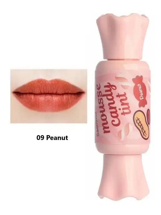 The Saem Saemmul Mousse Candy Tint #09 Peanut Mousse тинт для губ конфетка (8г.) #1