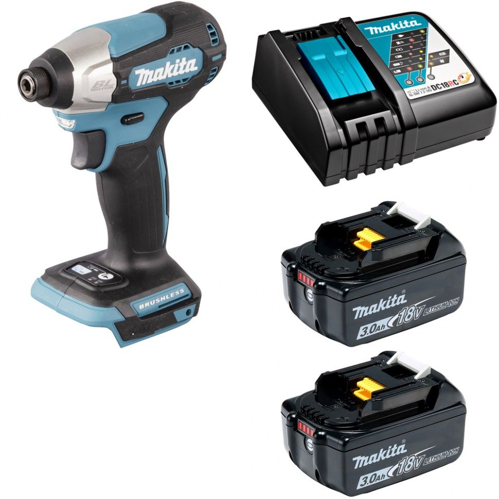 Аккумуляторный ударный винтовёрт Makita DTD157RF2 (18V, 2x3Ah, з/у, Li-Ion, без кейса)  #1