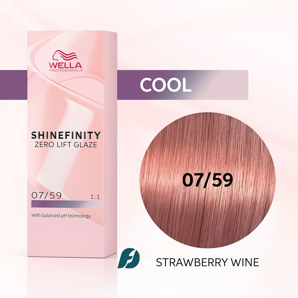 Wella Professionals Shinefinity 07/59 Гель-крем краска - Клубничное вино, 60 мл  #1