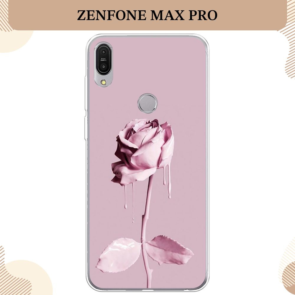 Силиконовый чехол на Asus ZenFone Max Pro ZB602KL / Асус ZB602KL, Роза в краске  #1