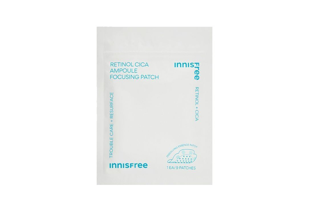 Ампульные патчи от воспалений и акне Innisfree Retinol cica focusing patch, 9 мл  #1