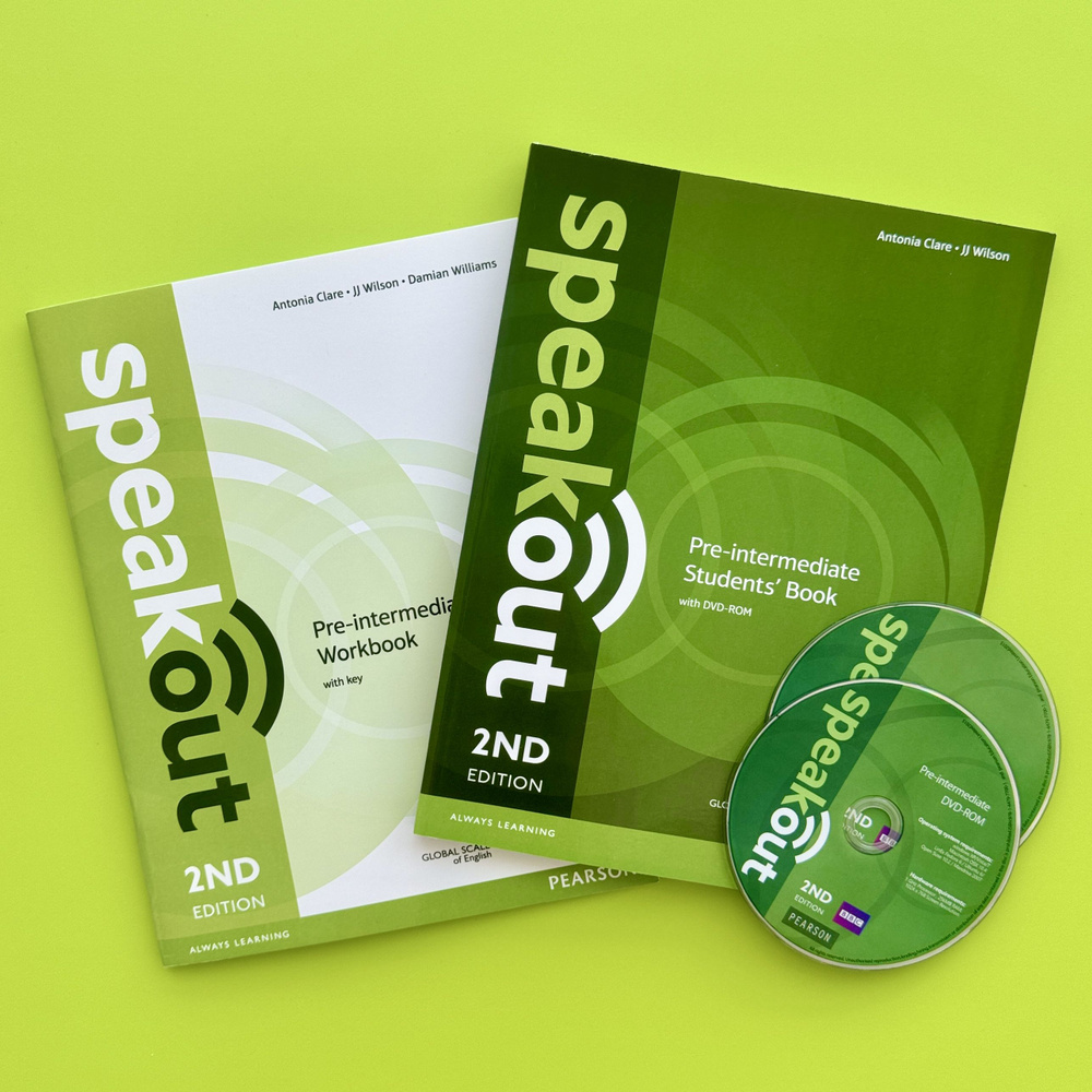 Speakout Pre-Intermediate. Комплект Учебник + Рабочая тетрадь + 2 DVD (2-е издание) | Клэр Антониа  #1