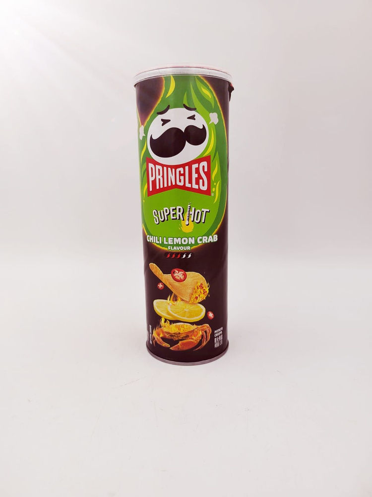 Чипсы Pringles со вкусом острого перца , лимона и краба 110 гр. Китай  #1