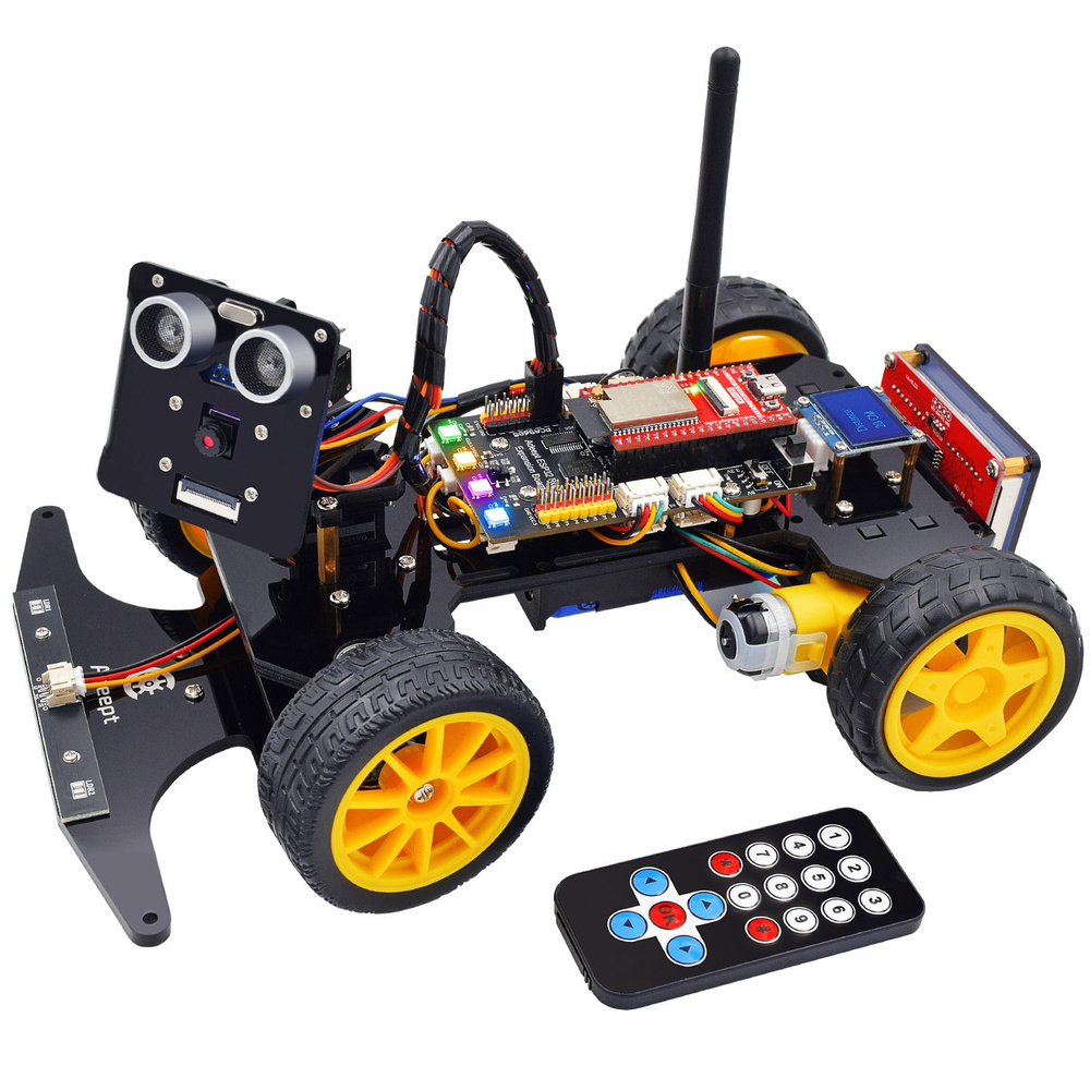 Smart Car Kit для ESP32-WROVER (совместим с Arduino IDE), отслеживание линии, предотвращение препятствий, #1