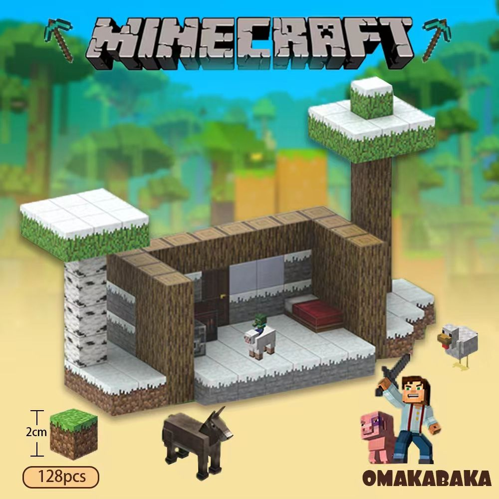 Магнитный Конструктор Майнкрафт набор детали фигурок Игрушка Minecraft My World ,Комплект из магнитных #1