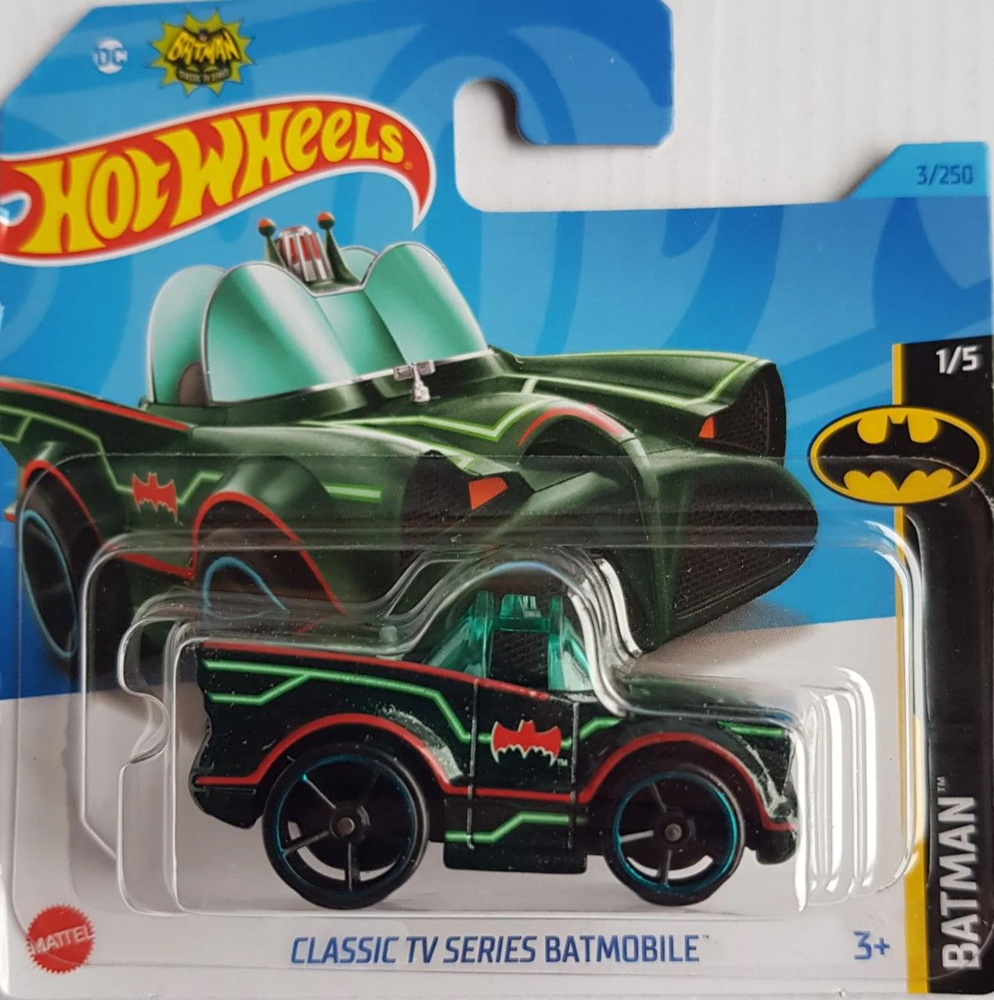 Машинка Хотвилс игрушка коллекционная Hot Wheels Classic TV series Batmobile 1:64 5785_HKJ72  #1