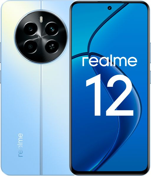 realme Смартфон 12 8/128 ГБ, голубой #1