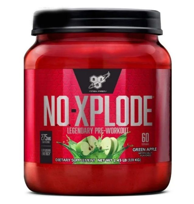 No-Xplode 3.3 BSN (1110 гр, 60 порций) Зеленое Яблоко #1