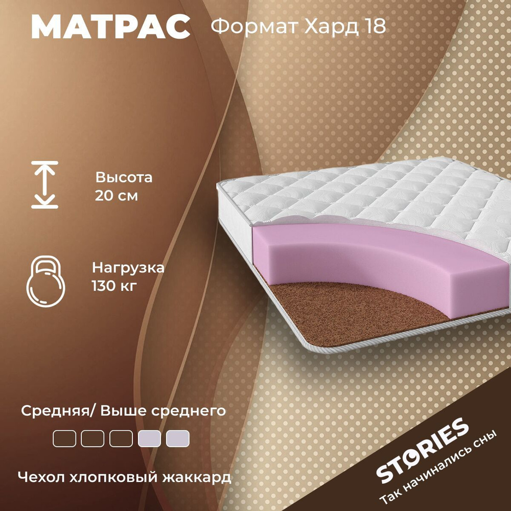 Stories Матрас Формат Хард 18, Беспружинный, 180х200 см #1