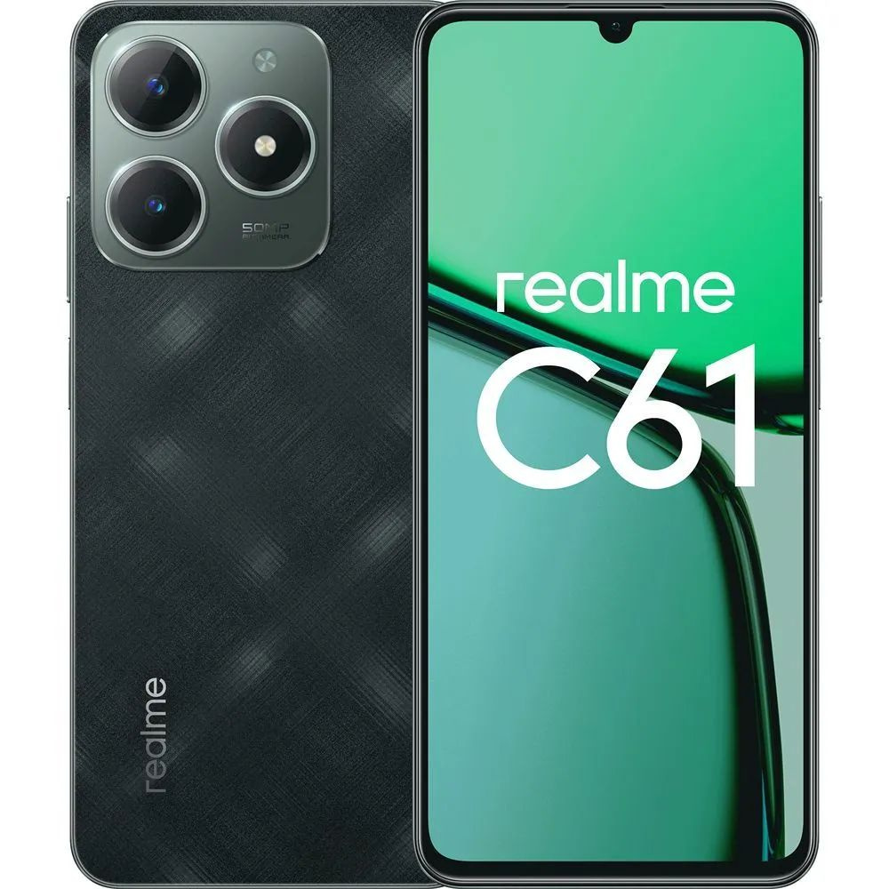 realme Смартфон Realme C61 6/128 ГБ, зеленый #1