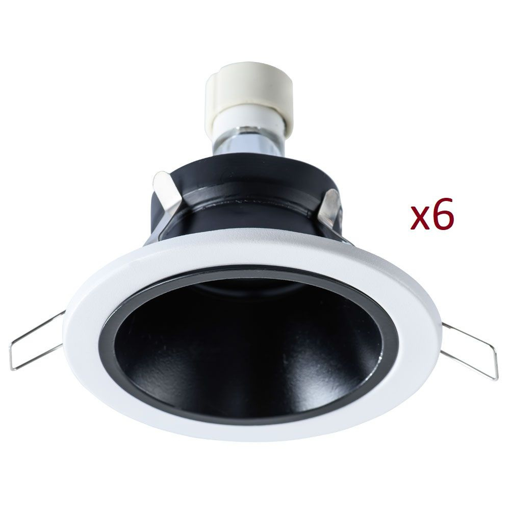 Комплект 6шт. Встраиваемый светильник Arte Lamp Taurus A6663PL-1BK-6 #1