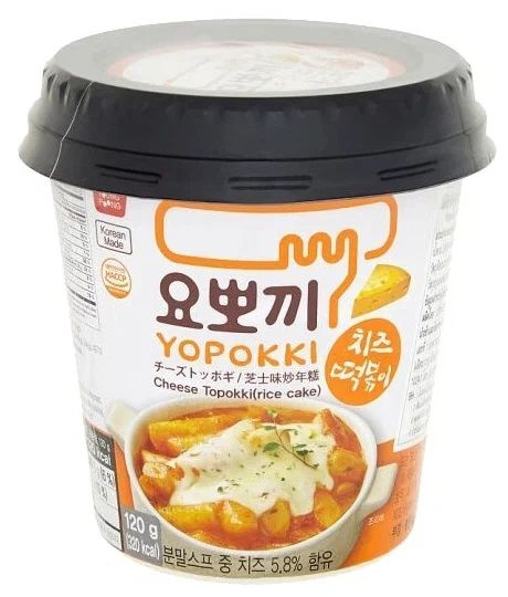 Рисовые Токпокки 120г Ю-Покки с СЫРОМ CHEESE TOPOKKI, стакан Young Poong Topokki  #1