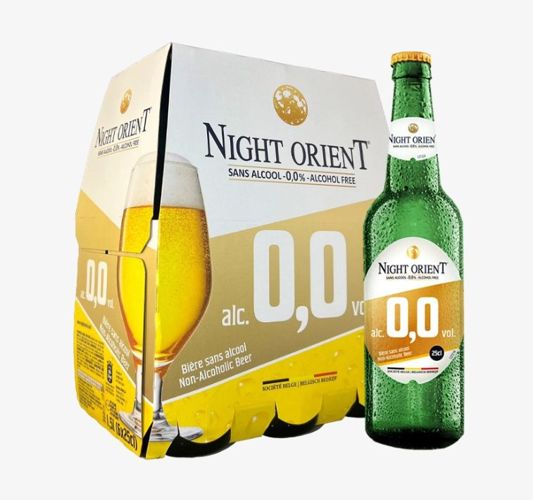 Пиво безалкогольное Night Orient Premium светлое фильтрованное 250 мл, Бельгия  #1