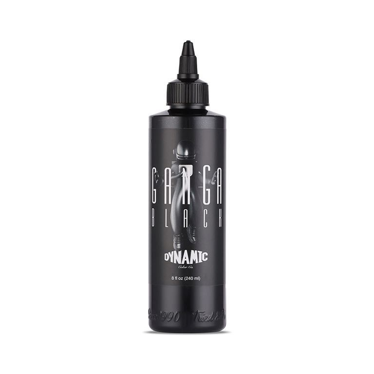 Черная тату краска Dynamic Ganga Black Tattoo Ink (8OZ - 240мл) #1