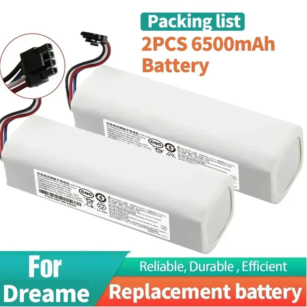 Оригинальный 14V 12800mAh P2008-4S2P-MMBK замена батареи для Dreame F9 D9 L10 Pro Plus RLS3 RLS5 RLS5L #1