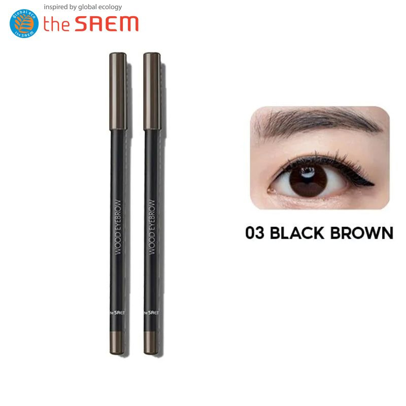 2 шт The Saem Карандаш для бровей Saemmul Wood Eyebrow (#03 Black Brown) Корейская косметика  #1