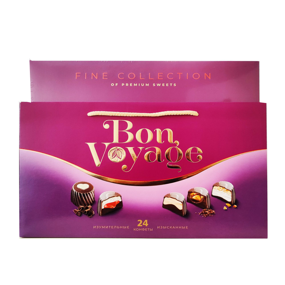 Подарочный набор конфет в сумочке "Bon Voyage premium" Ассорти, BonBons, Беларусь, 370 грамм  #1