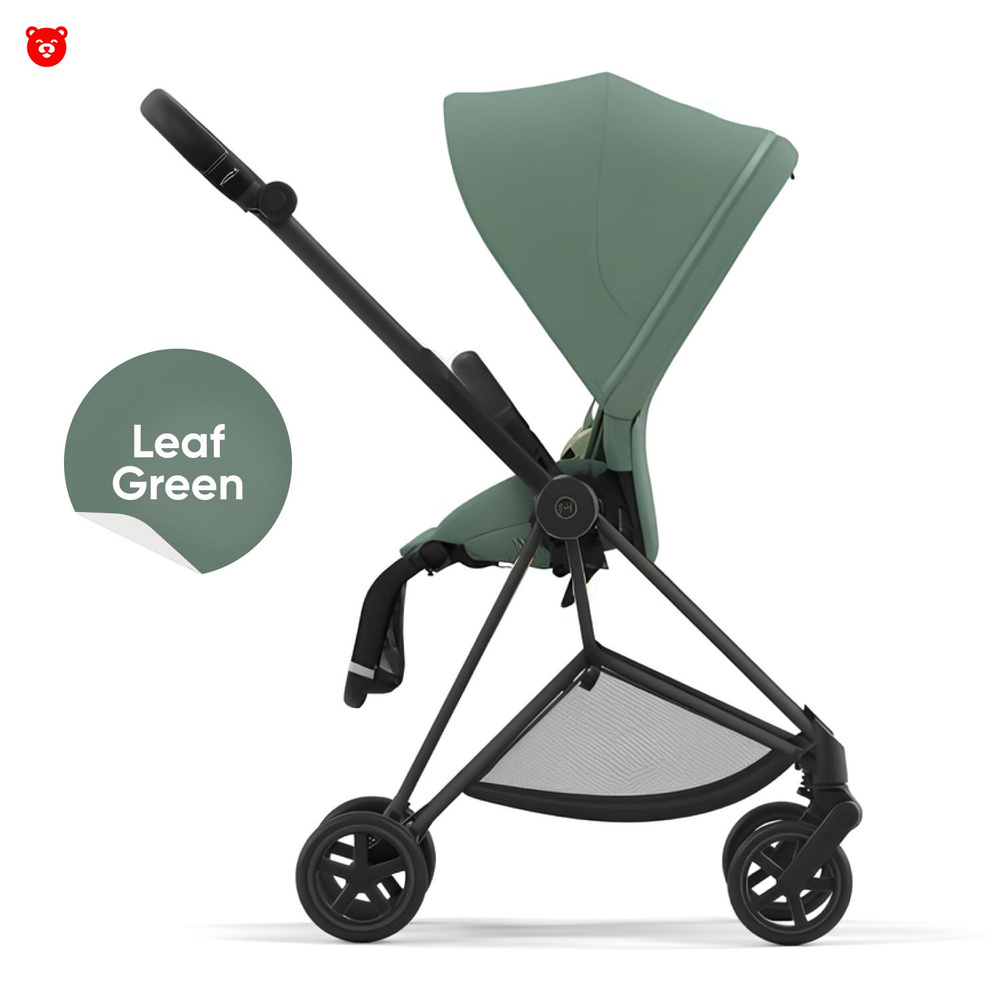 Cybex Mios III Прогулочная коляска, шасси Matt Black, текстиль Leaf Green  #1