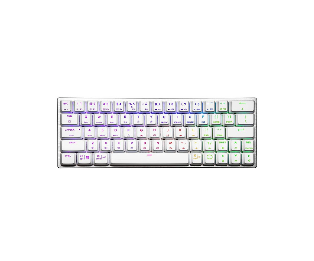 Клавиатура Cooler Master SK622 Silver White Hybrid Wireless Keyboard (Red Switch) #1