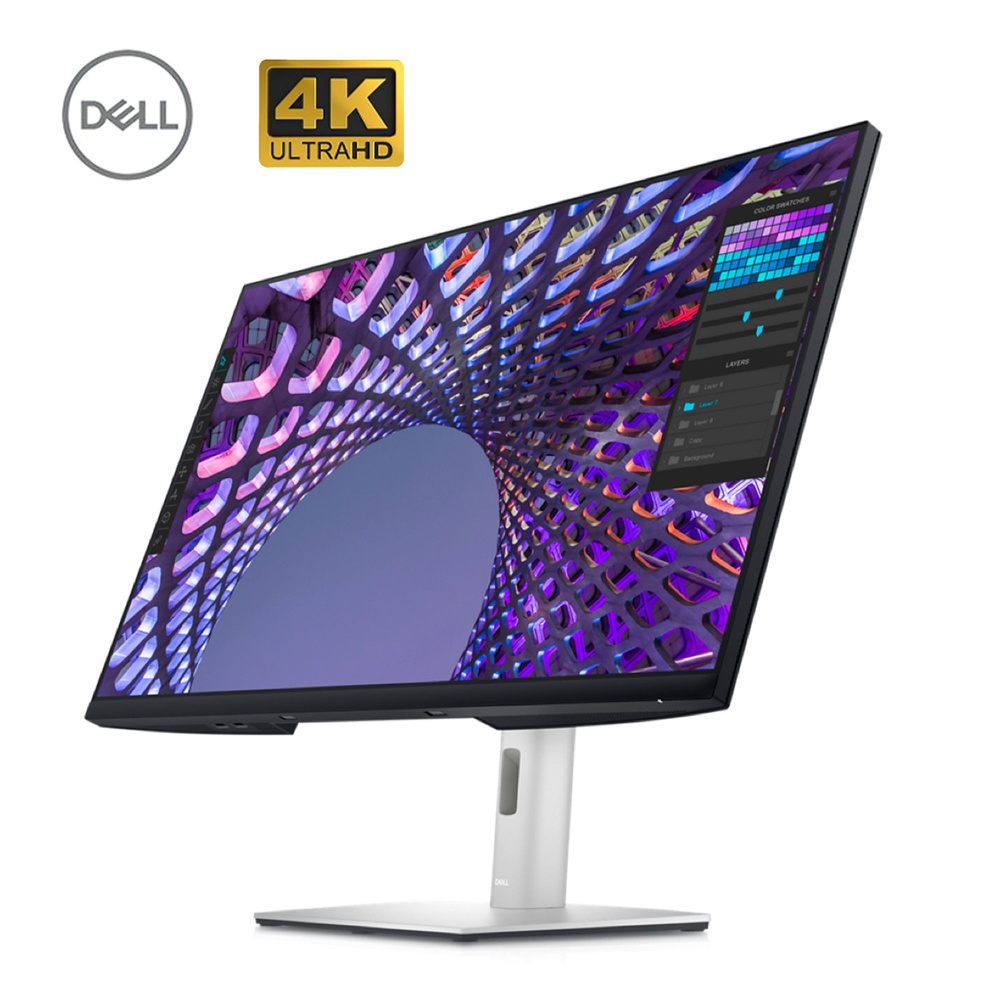 Dell 31.5" Монитор P3223QE, 4K 3840x2160 / IPS, серебристый, черный матовый  #1