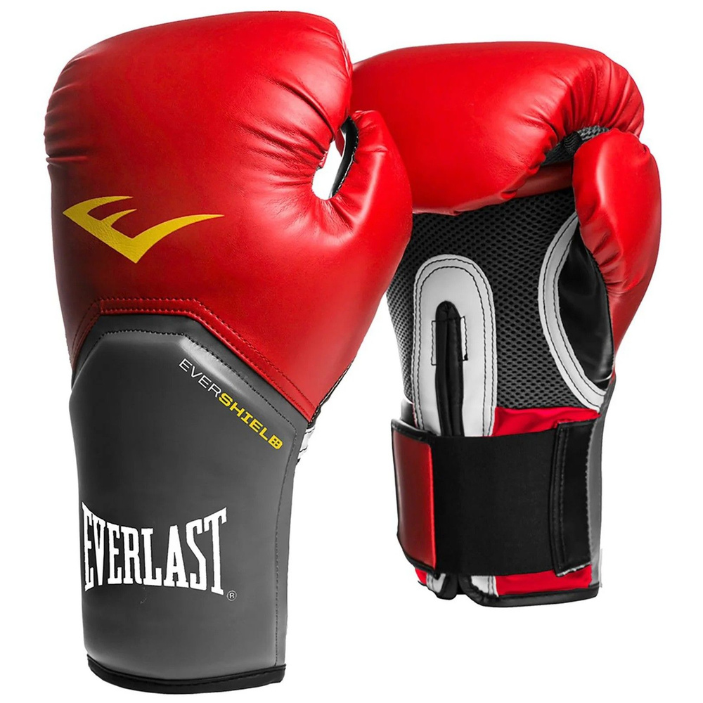 Боксерские перчатки Everlast Pro Style Elite красные #1