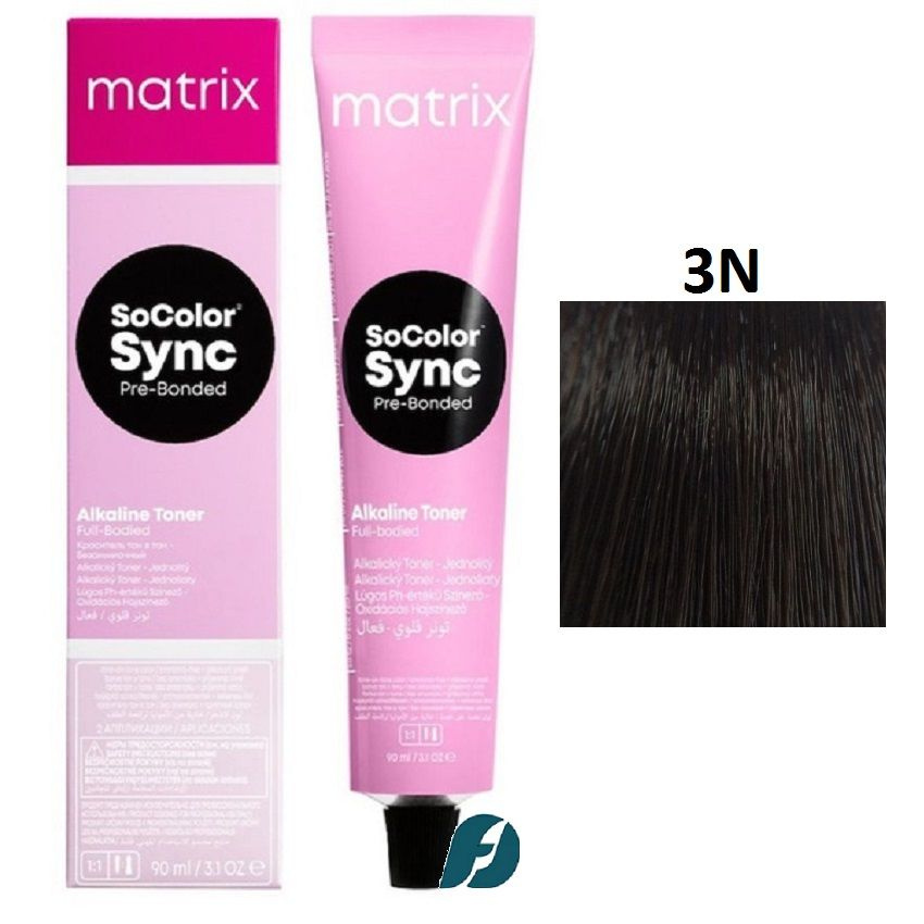 Matrix SoColor Sync 3N Краситель для волос тон-в-тон Темный шатен, 90 мл  #1