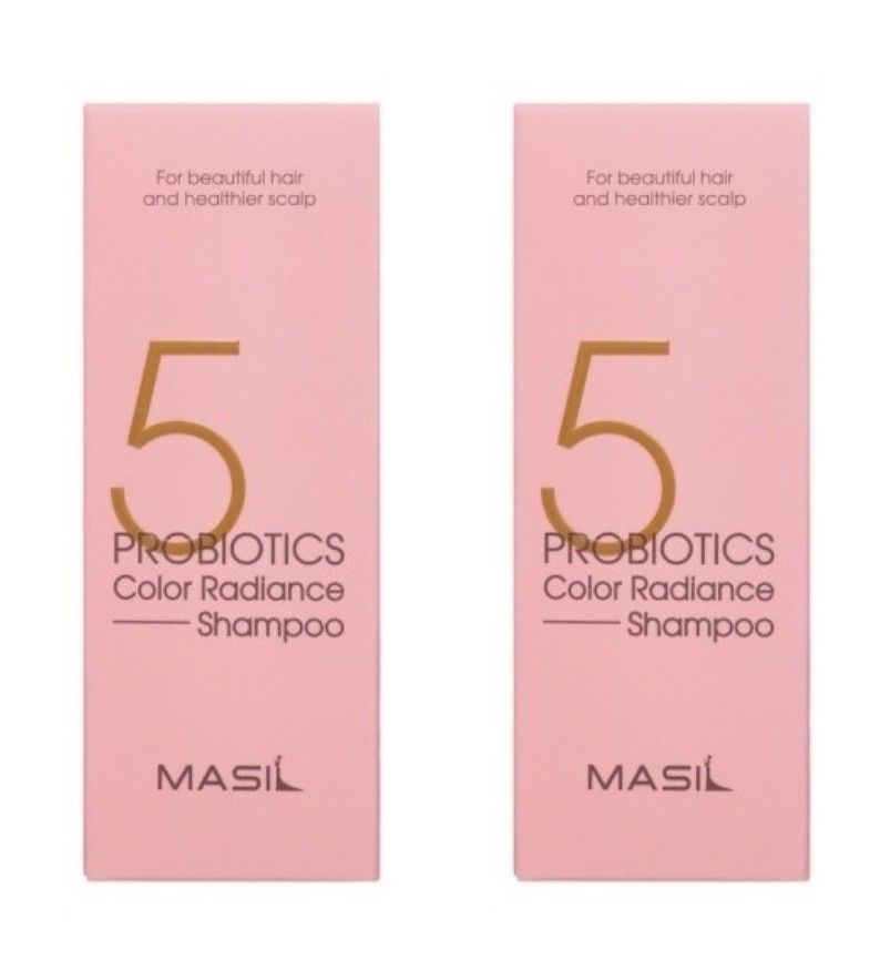 MASIL Шампунь для окрашенных волос 5 Probiotics Color Radiance Shampoo, с защитой цвета, 50 мл, 2 шт #1