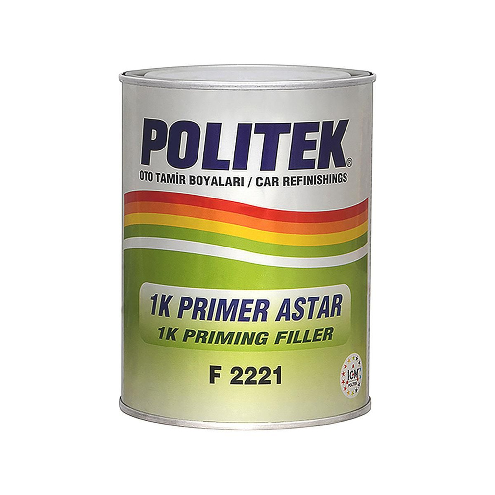 POLITEK F2221 1K Priming Filler Грунт автомобильный алкидный (белый) 1 кг.  #1