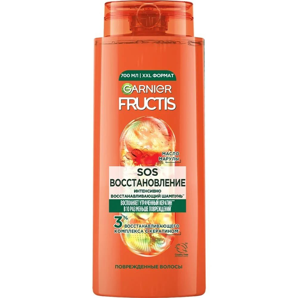 GARNIER Шампунь Fructis SOS Восстановление, 700 мл, укрепляющий, восстанавливающий  #1