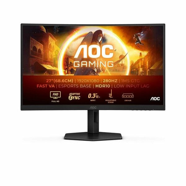 AOC 27" Монитор C27G4ZXU, черный #1