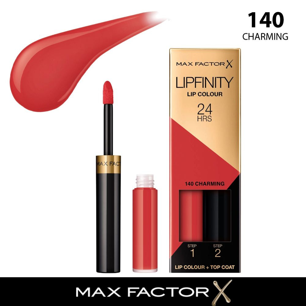 Max Factor жидкая устойчивая помада lipfinity liquid lipstick 140 Charming #1